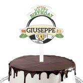 Cake topper compleanno articolo tema calcio Modello codice: PB 4 V